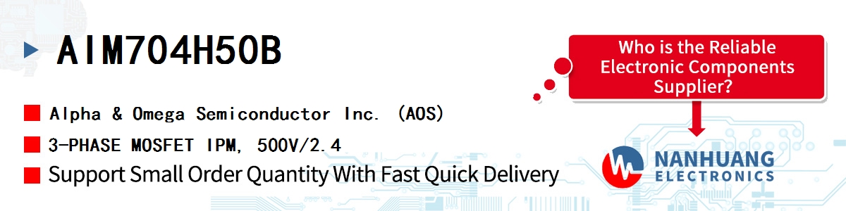 AIM704H50B AOS 3-PHASE MOSFET IPM, 500V/2.4