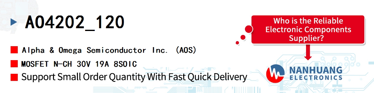 AO4202_120 AOS MOSFET N-CH 30V 19A 8SOIC
