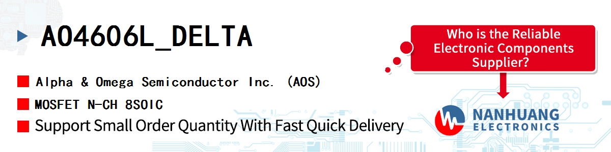 AO4606L_DELTA AOS MOSFET N-CH 8SOIC