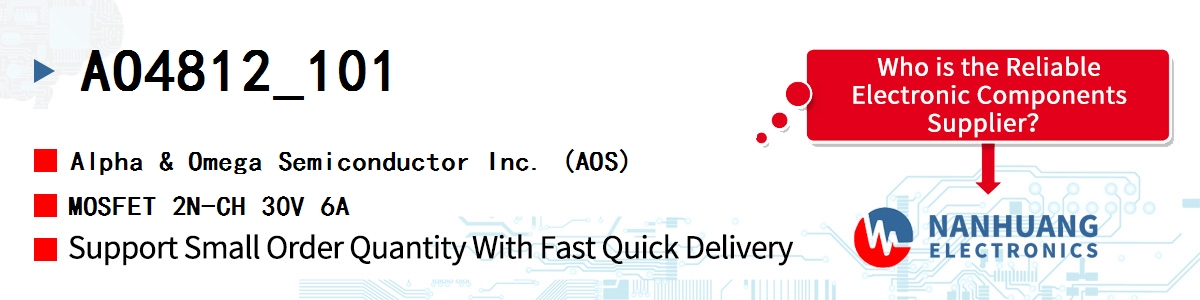 AO4812_101 AOS MOSFET 2N-CH 30V 6A