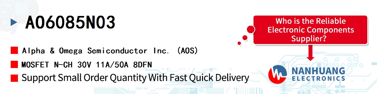 AO6085N03 AOS MOSFET N-CH 30V 11A/50A 8DFN