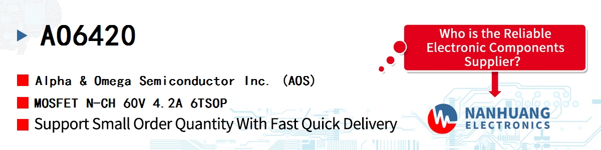 AO6420 AOS MOSFET N-CH 60V 4.2A 6TSOP