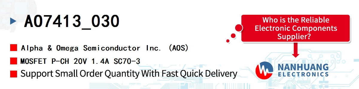 AO7413_030 AOS MOSFET P-CH 20V 1.4A SC70-3