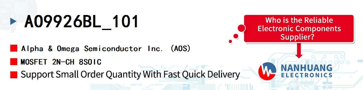 AO9926BL_101 AOS MOSFET 2N-CH 8SOIC