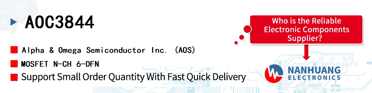 AOC3844 AOS MOSFET N-CH 6-DFN