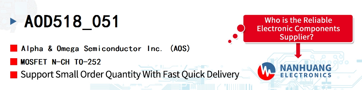 AOD518_051 AOS MOSFET N-CH TO-252