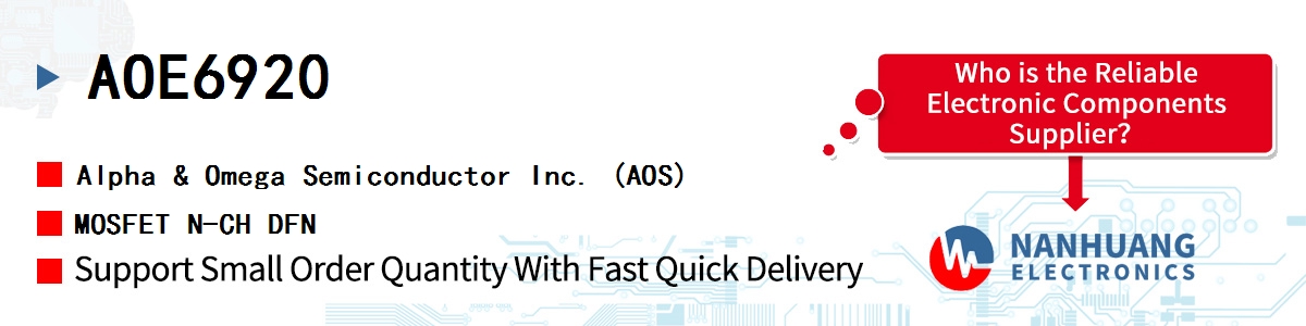 AOE6920 AOS MOSFET N-CH DFN