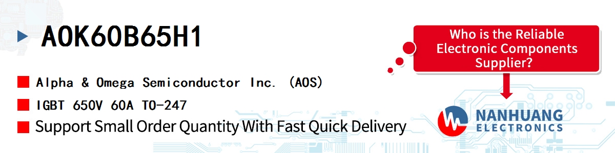 AOK60B65H1 AOS IGBT 650V 60A TO-247