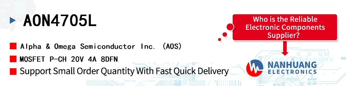 AON4705L AOS MOSFET P-CH 20V 4A 8DFN