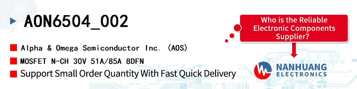 AON6504_002 AOS MOSFET N-CH 30V 51A/85A 8DFN