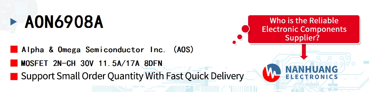 AON6908A AOS MOSFET 2N-CH 30V 11.5A/17A 8DFN