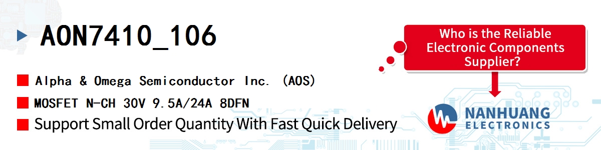 AON7410_106 AOS MOSFET N-CH 30V 9.5A/24A 8DFN