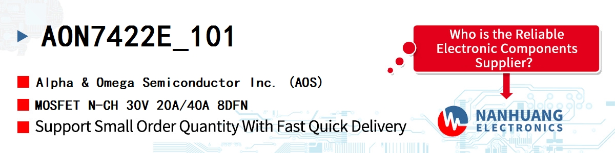 AON7422E_101 AOS MOSFET N-CH 30V 20A/40A 8DFN