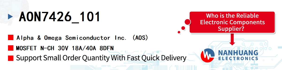 AON7426_101 AOS MOSFET N-CH 30V 18A/40A 8DFN