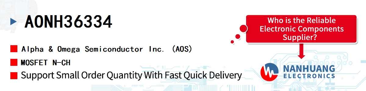 AONH36334 AOS MOSFET N-CH