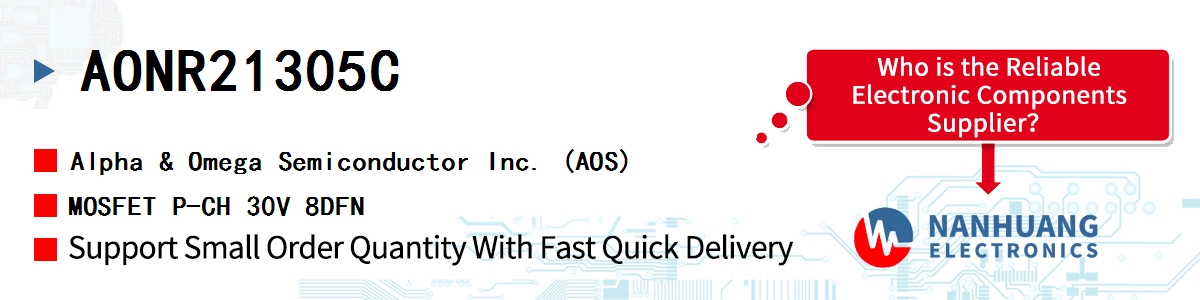AONR21305C AOS MOSFET P-CH 30V 8DFN