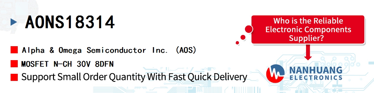 AONS18314 AOS MOSFET N-CH 30V 8DFN