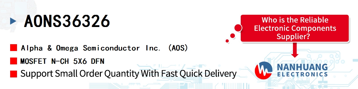 AONS36326 AOS MOSFET N-CH 5X6 DFN