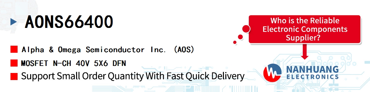 AONS66400 AOS MOSFET N-CH 40V 5X6 DFN