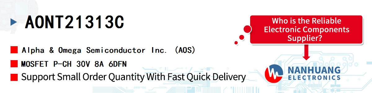 AONT21313C AOS MOSFET P-CH 30V 8A 6DFN