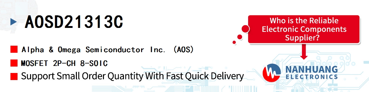AOSD21313C AOS MOSFET 2P-CH 8-SOIC