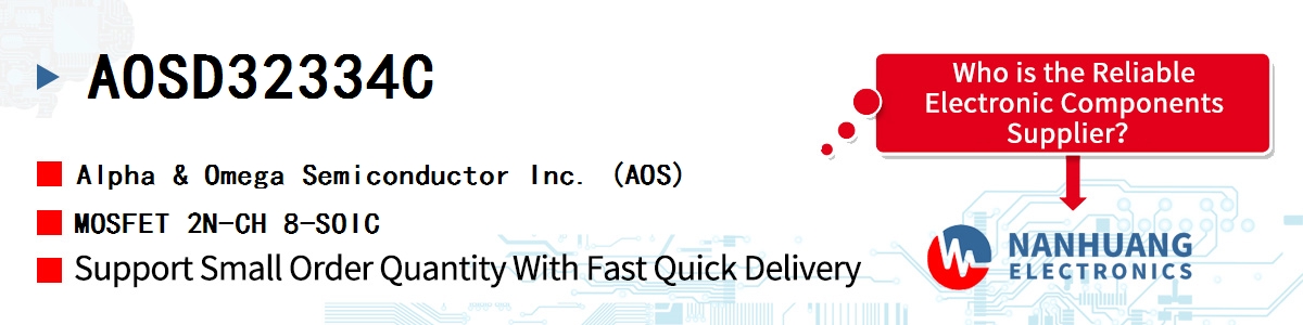 AOSD32334C AOS MOSFET 2N-CH 8-SOIC