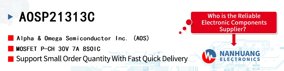 AOSP21313C AOS MOSFET P-CH 30V 7A 8SOIC
