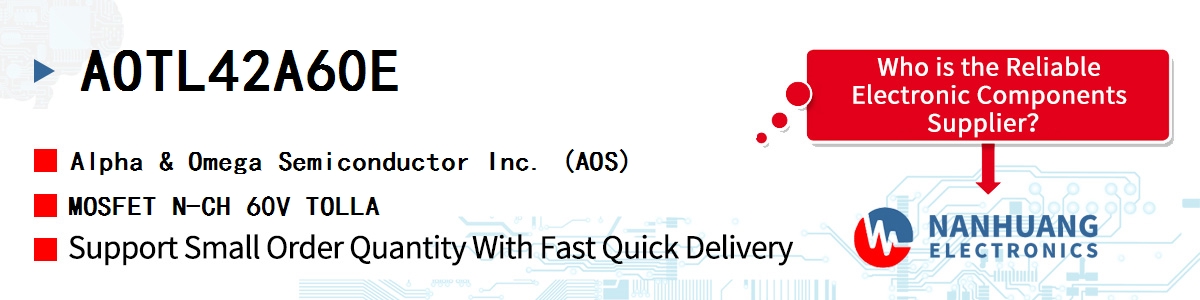 AOTL42A60E AOS MOSFET N-CH 60V TOLLA