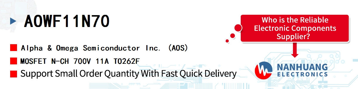 AOWF11N70 AOS MOSFET N-CH 700V 11A TO262F