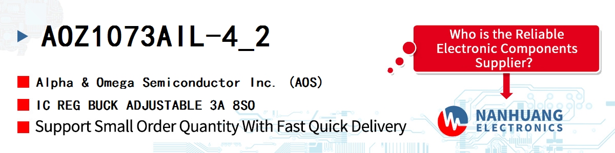 AOZ1073AIL-4_2 AOS IC REG BUCK ADJUSTABLE 3A 8SO