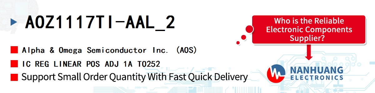 AOZ1117TI-AAL_2 AOS IC REG LINEAR POS ADJ 1A TO252