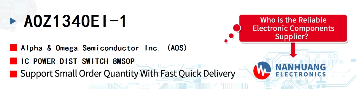 AOZ1340EI-1 AOS IC POWER DIST SWITCH 8MSOP