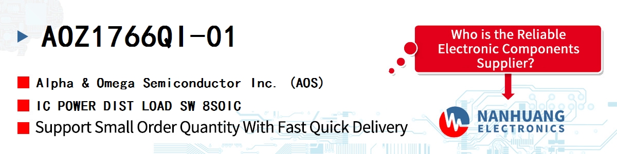 AOZ1766QI-01 AOS IC POWER DIST LOAD SW 8SOIC