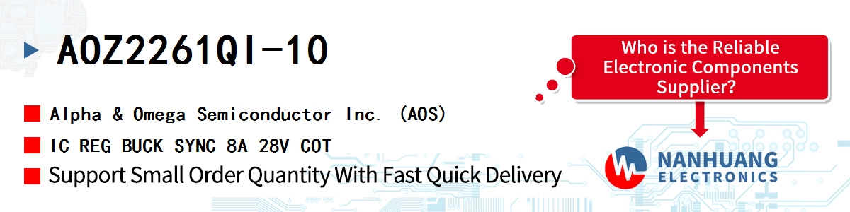 AOZ2261QI-10 AOS IC REG BUCK SYNC 8A 28V COT