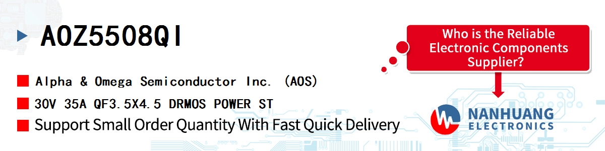 AOZ5508QI AOS 30V 35A QF3.5X4.5 DRMOS POWER ST