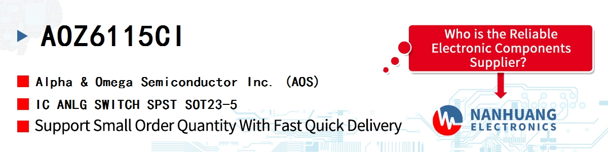 AOZ6115CI AOS IC ANLG SWITCH SPST SOT23-5