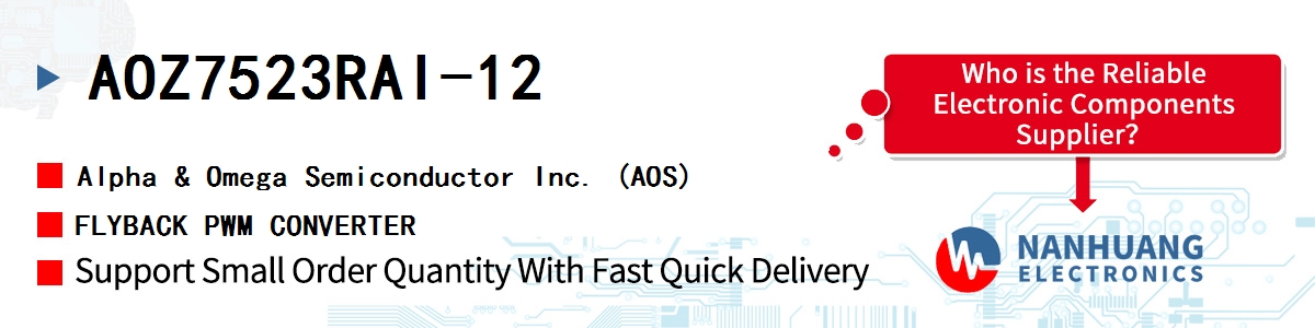 AOZ7523RAI-12 AOS FLYBACK PWM CONVERTER