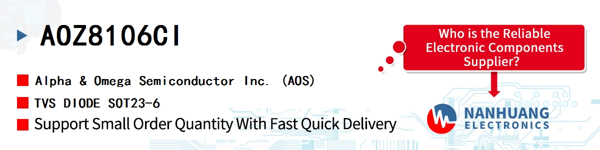 AOZ8106CI AOS TVS DIODE SOT23-6