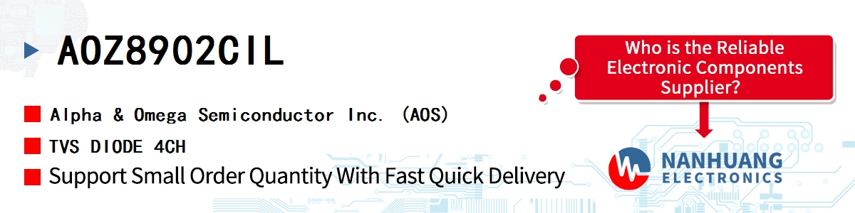 AOZ8902CIL AOS TVS DIODE 4CH